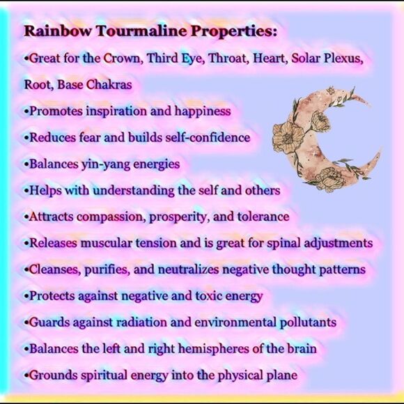 Natural Multi Tourmaline Solid Sterling Silver Ring Size 6 - Picture 7 of 7